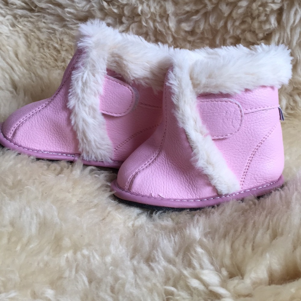 Jack & Lily Pink Boots w/Faux Fur